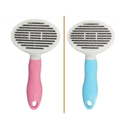 Pet comb automatic hair removal comb dog comb pet self-cleaning comb small dog cat  knot needle comb self-cleaning comb